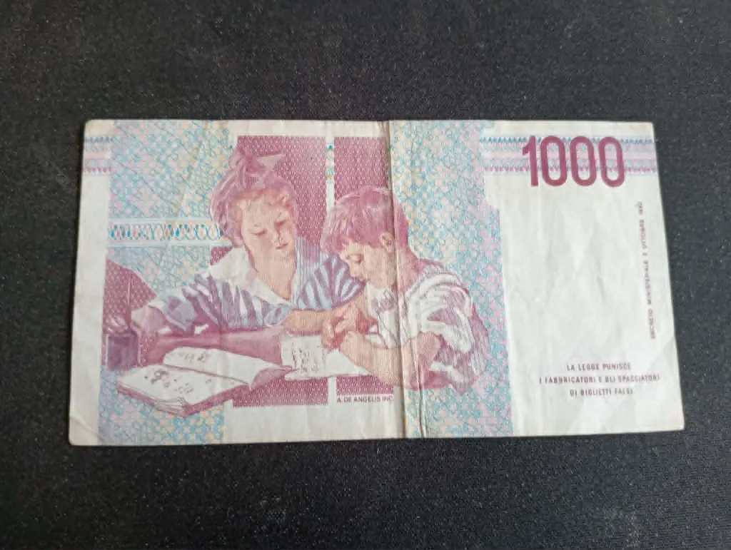 Billet 1000 Lire – Maria Montessori – Italie – Banca d’Italia