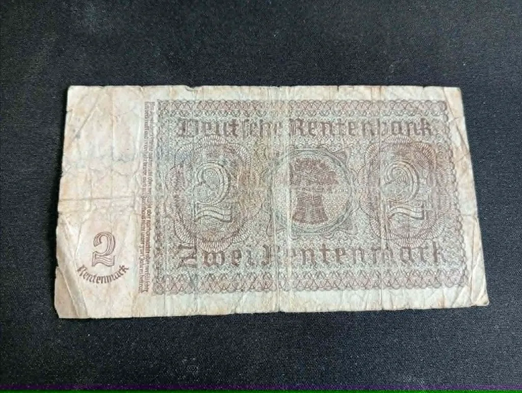 Billet 2 Rentenmark – Allemagne – Deutsche Rentenbank – années 1920