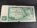 Billet tchécoslovaque 100 korún – République socialiste de Tchécoslovaquie – 1961 – billet de banque – vintage – recto ouvriers et verso pont Charles à Prague.webp