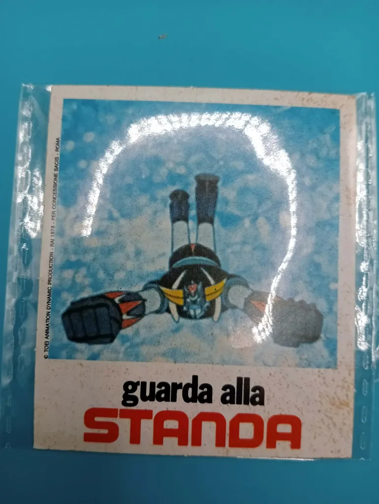 Autocollant vintage Goldorak volant – STANDA 1978 6cm X 7cm