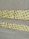 Cravate Hermès jaune grenouilles (authenticité non certifiée)