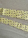 Cravate Hermès jaune grenouilles (authenticité non certifiée)