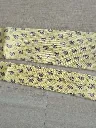 Cravate Hermès jaune grenouilles (authenticité non certifiée)