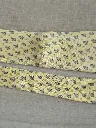 Cravate Hermès jaune grenouilles (authenticité non certifiée)