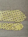 Cravate Hermès jaune grenouilles (authenticité non certifiée)