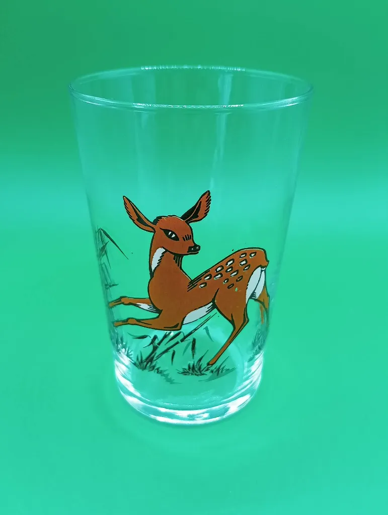 Verre décoré faon vintage