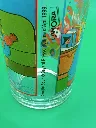Verre Petit Ours Brun – poussette – ours lisant – décor familial – Amora 1999