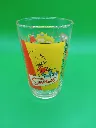 Verre The Simpsons 1999 – famille Simpson sur canapé – décor salon – Amora