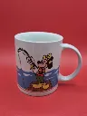 Mug Mickey Mouse pêcheur – Findus – vintage – dock en bois – eau bleue