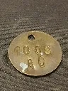 Jetons ouvriers S.V.C./A.C. – Société des Voies et Charbonnages – 1900‑1930 – jetons d’identification industrielle – vintage – métal patiné avec numéros frappés