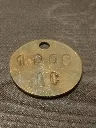 Jetons ouvriers S.V.C./A.C. – Société des Voies et Charbonnages – 1900‑1930 – jetons d’identification industrielle – vintage – métal patiné avec numéros frappés