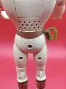 Figurine Ranger Blanc – Bandai – 1994 – Figurine articulée géante en plastique – vintage – plastique blanc avec détails dorés et noirs, visière argentée et médaillon de ceinture rouge sans accessoires