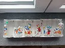 Set de 6 verres Disney – Verrerie Champenoise – 1980 – verres à orangeade de collection – vintage – boîte d'origine sous film plastique transparent sérigraphiée Verrerie Champenoise avec illustrations colorées de Donald Duck