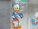 Set de 6 verres Disney – Verrerie Champenoise – 1980 – verres à orangeade de collection – vintage – boîte d'origine sous film plastique transparent sérigraphiée Verrerie Champenoise avec illustrations colorées de Donald Duck