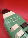 Mélodica Soprano Hohner – Hohner Germany – 1972 – Instrument à vent à anches libres – vintage – boîtier en plastique vert anis et blanc, clavier à deux octaves avec touches rectangulaires noires et blanches, embouchure noire amovible