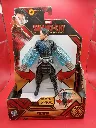 Figurine Wenwu Marvel Shang-Chi Ten Rings Power Attack 15 cm Hasbro, boîte abîmée, effets bleus translucides, armure noire détaillée