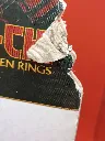 Figurine Wenwu Marvel Shang-Chi Ten Rings Power Attack 15 cm Hasbro, boîte abîmée, effets bleus translucides, armure noire détaillée