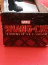 Figurine Wenwu Marvel Shang-Chi Ten Rings Power Attack 15 cm Hasbro, boîte abîmée, effets bleus translucides, armure noire détaillée