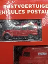 Set véhicules postaux édition limitée, très bon état, emballage d’origine, boîte légèrement abîmée, miniatures rouges poste belge