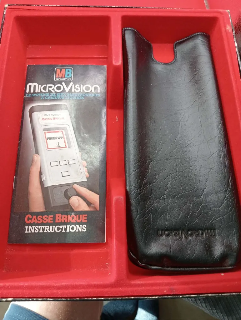 MicroVision Shooting Star vintage non testé, console et cassette, état visuel conforme aux photos
