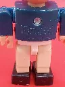 Figurine Wannabees – Gabriel – 1975 – figurine articulée en plastique – vintage – uniforme bleu décor doré avec haut chapeau bleu et cheveux jaunes