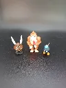 Lot de 3 figurines Nintendo – Donkey Kong – Goomba ailé – Bob-Omb à clé – figurines en plastique coloré – univers Mario et Donkey Kong – état d’usage