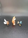 Lot de 3 figurines Nintendo – Donkey Kong – Goomba ailé – Bob-Omb à clé – figurines en plastique coloré – univers Mario et Donkey Kong – état d’usage