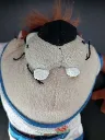 Peluche Taz Space Jam 1996 Warner Bros et McDonald's avec maillot de basket blanc et bleu, étiquette d'origine présente