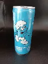 Canette pleine Magical Drink Blueberry – Grand Schtroumpf – 2015 – boisson gazeuse à la myrtille – Peyo – objet de collection non consommable