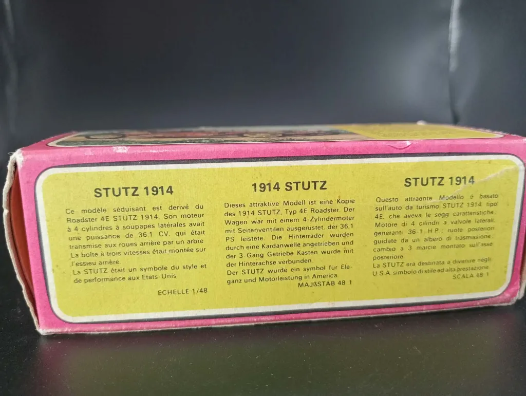 Matchbox Models of Yesteryear Y-8 Stutz 1914 Miniature 1/48 avec Boîte