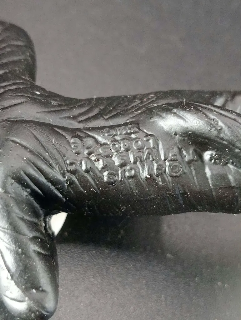 Figurine Hercule – Pif et Hercule – Yolanda 1991 – chat noir et blanc en PVC – personnage de bande dessinée vintage – traces d’usage