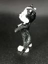 Figurine Hercule – Pif et Hercule – Yolanda 1991 – chat noir et blanc en PVC – personnage de bande dessinée vintage – traces d’usage