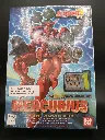 Maquette Gundam Mercurius OZ-13MSX2 Bandai 1995 échelle 1/144, montée en rouge avec arme, bouclier, boîte et notice d’origine