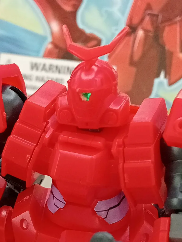 Maquette Gundam Mercurius OZ-13MSX2 Bandai 1995 échelle 1/144, montée en rouge avec arme, bouclier, boîte et notice d’origine