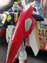Maquette vintage Gundam Wing XXXG-01W HG Bandai 1995 échelle 1/100 montée avec Buster Rifle gris, bouclier rouge et boîte d’origine