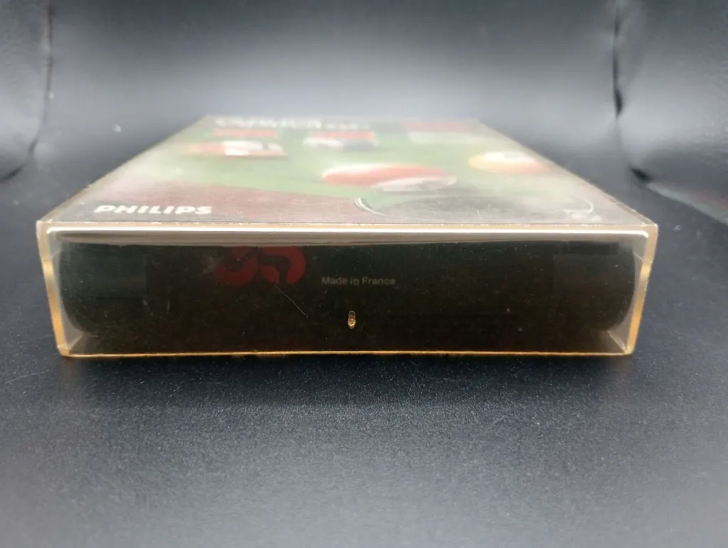 Philips Videopac 35 Electronic Billiards game from 1981 for G7000, black cartridge and original plastic case with billiard balls