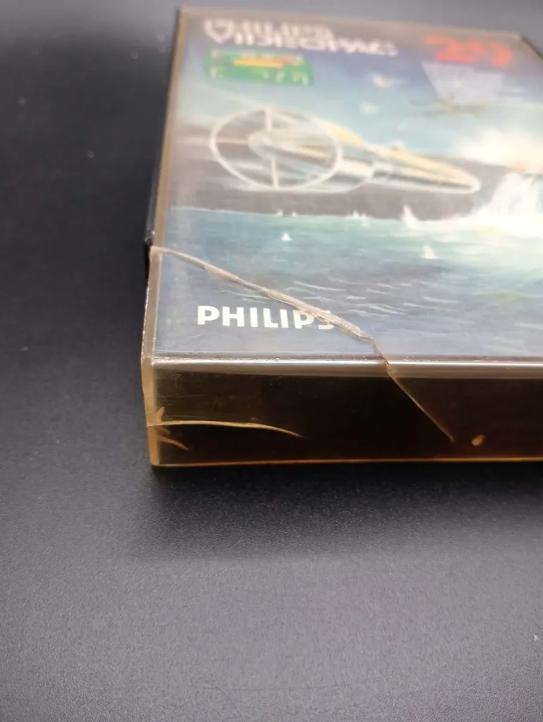 Philips Videopac 29 Dämme Sprengen von 1981 für G7000 mit schwarzem Modul, Anleitung und gerissener transparenter Kunststoffbox