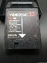 Philips Videopac 33 Vliegende Acrobaten uit 1981 voor G7000, zwarte cartridge Made in France en transparante doos met barst onderaan