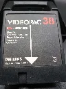 Retrospel Philips Videopac 38 Munchkin uit 1982 met zwarte cartridge, geïllustreerde harde doos en originele handleiding voor G7000 en G7400