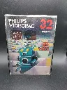 Jeu rétro Philips Videopac 32 Le Labyrinthe Supermind de 1981 avec cartouche noire, boîtier rigide illustré de robots et livret d’origine