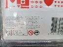 Grey 3 × 3 I Love You puzzle cube with red letters and hearts, new in sealed transparent blister with red heart and lips artwork