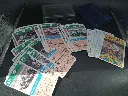 Vintage motorspel Bolides Race Motoren Super Kwartet Hemma 231 met geïllustreerde racemotoren, technische gegevens en origineel transparant doosje