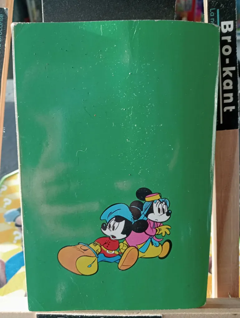 Duitse Walt Disney-strip Lustiges Taschenbuch nummer 17 Micky und Minni met groene omslag, Mickey en Minnie, gedrukte prijs van 6,50 DM en gebruikssporen