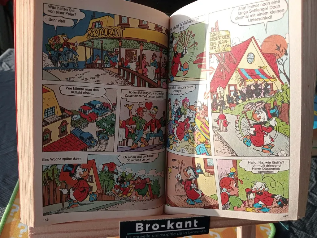 Deutsches Walt Disney Lustiges Taschenbuch Nummer 161 Der Hexentaler von 1991 mit Gundel Gaukeley und einer Kristallkugel mit Dagobert Duck