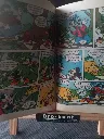 BD allemande Walt Disney Lustiges Taschenbuch numéro 187 Der Held der Pharaonen de 1993 avec Donald Duck habillé en pharaon devant des pyramides et une couverture bleue usée