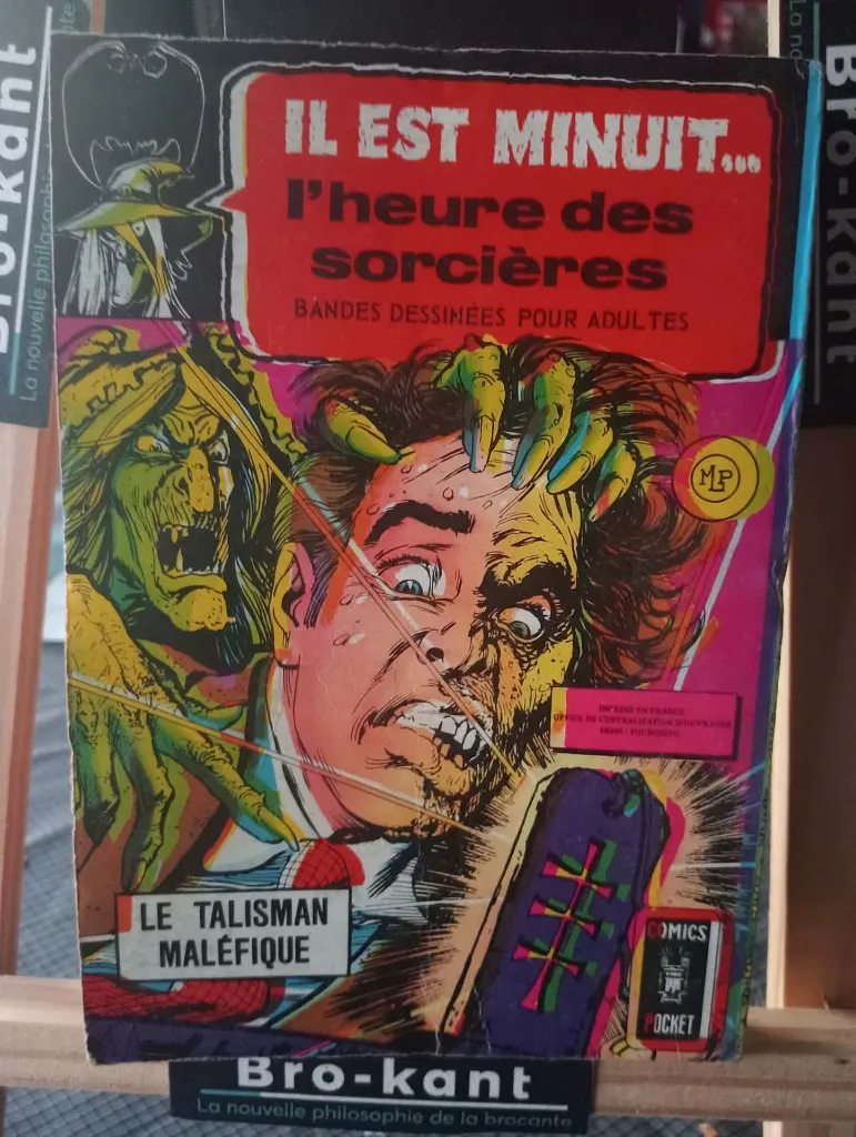 Recueil français 3075 Il est minuit l’heure des sorcières réunissant le numéro 5 Panique et le numéro 6 Le Talisman maléfique, publié par Arédit en 1976