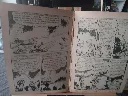 Antiguo recopilatorio francés Aventures Fiction número 3208 Arédit Comics Pocket de 1974 con cubierta negra, Challengers alrededor de Prof y encuadernación debilitada