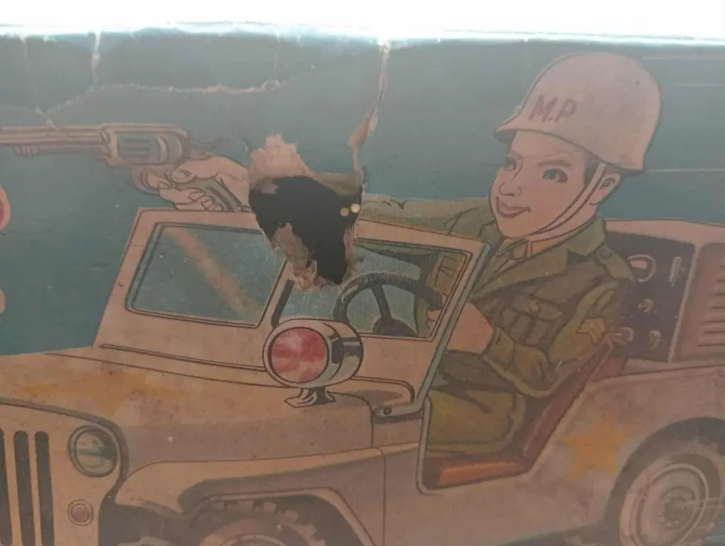 MP Jeep – Vintage 1960s – Mystery Action – Rare avec boîte !