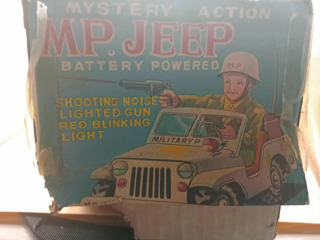 MP Jeep – Vintage 1960s – Mystery Action – Rare avec boîte !