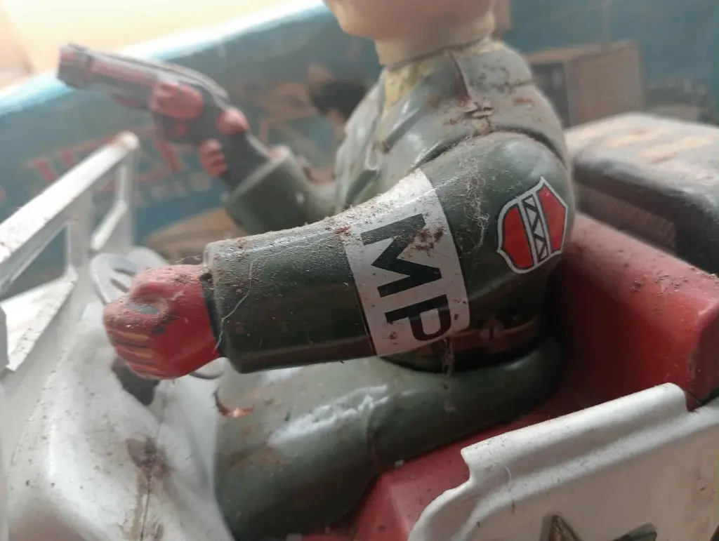 MP Jeep – Vintage 1960s – Mystery Action – Rare avec boîte !